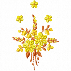Flowers And Tree Embroidery Design 7 Flowers And Tree Embroidery Design 7